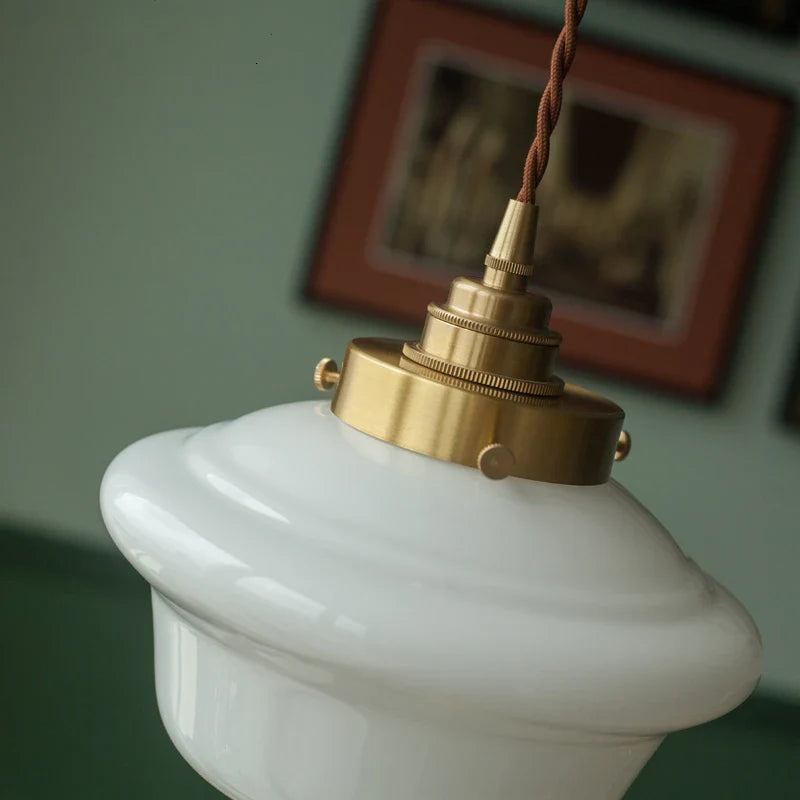 iwhd Suspension LED - Verre et Cuivre - Style Nordique Moderne