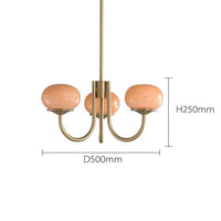 Lustre nordique doré.