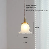 Lustre loft suspension verre nordique rétro - Suspensions luminaire de qualité