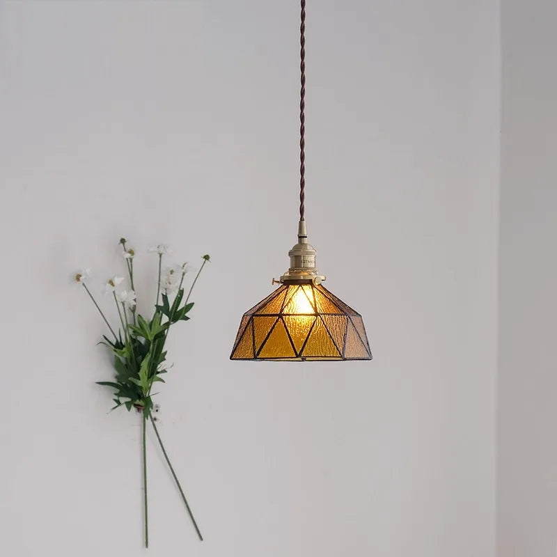 Suspension Design Nordique Vintage en Laiton et Verre - Édition Limitée