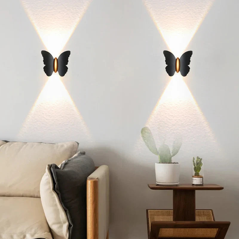 Applique murale LED Papillon pour extérieur