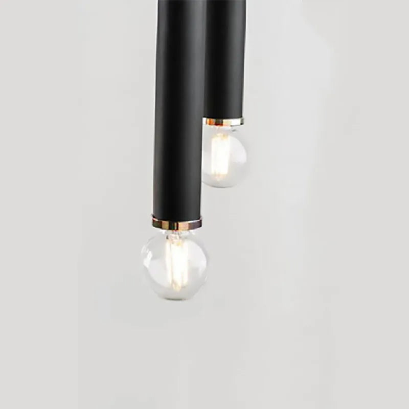 Lustre Créatif à 2 Ampoules - Hauteur Réglable en Métal