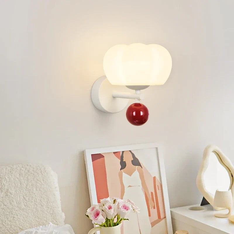 Applique Murale Nordique LED en Forme de Champignon pour Une Ambiance Créative