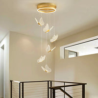 Suspension LED papillon nordique
