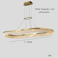 Lustre de luxe LED rond design moderne 2024 pour intérieur - Élégance Lumineuse