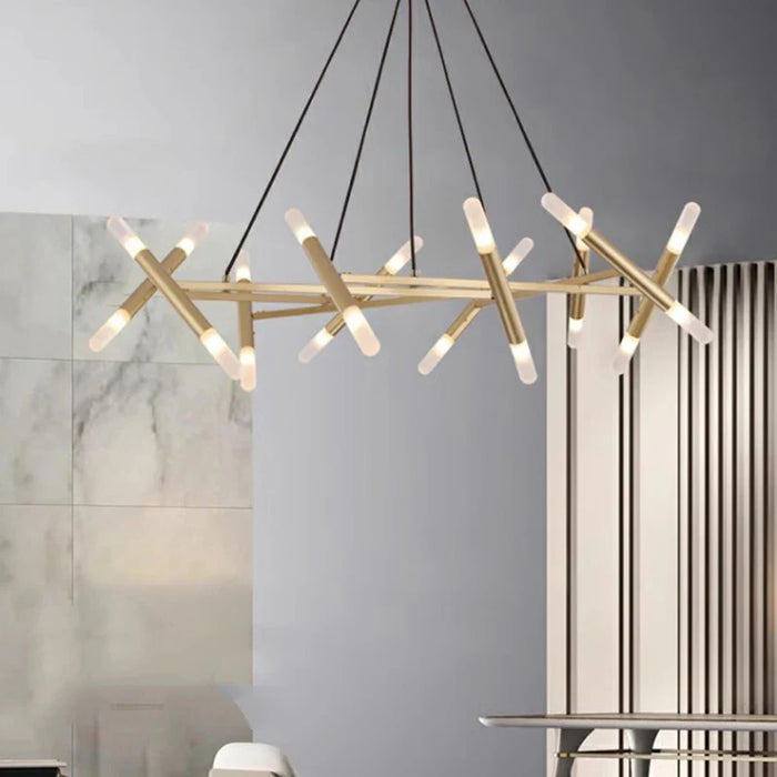 Lustre de luxe au design moderne