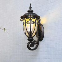 Applique murale extérieure Européenne, design rétro, étanche - Idéale pour le patio