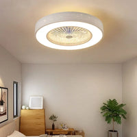 Ventilateur de plafond moderne avec éclairage LED et télécommande intégrée