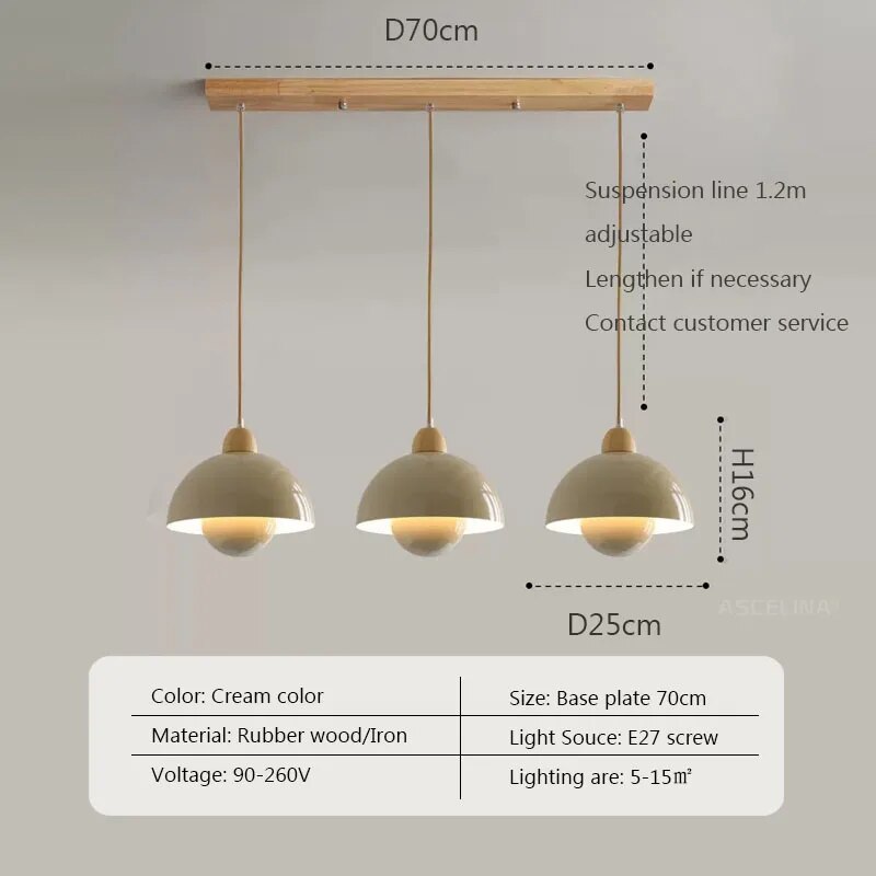 Suspension nordique en bois.