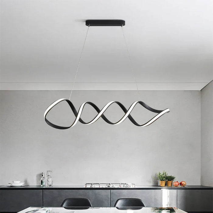 Lustre LED spirale Minimaluxe pour une déco intérieure tendance