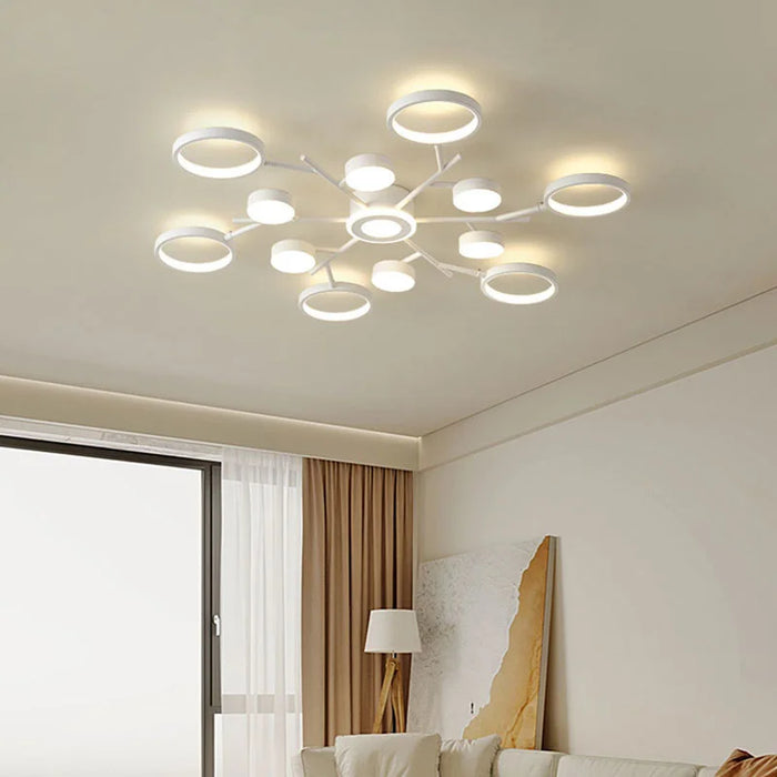 Plafonnier LED Blanc Décoratif avec Télécommande 2023