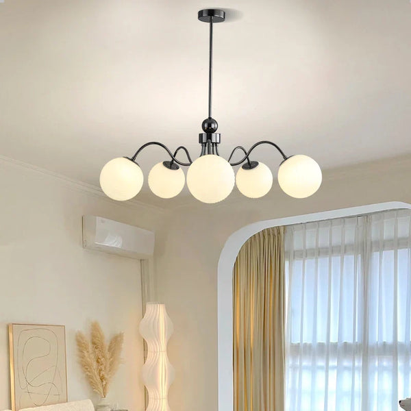 Lustre LED Qiyimei Artglass - Éclairage Intérieur Décoratif de Qualité