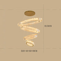 Lustre de Maison Moderne en Cristal de Luxe