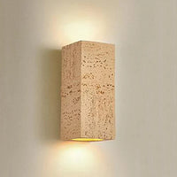 Applique LED Nordique Wabi-sabi Carrée en Ciment