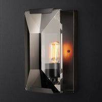 Applique murale LED en cristal pour chambre et salon - Éclairage élégant et moderne