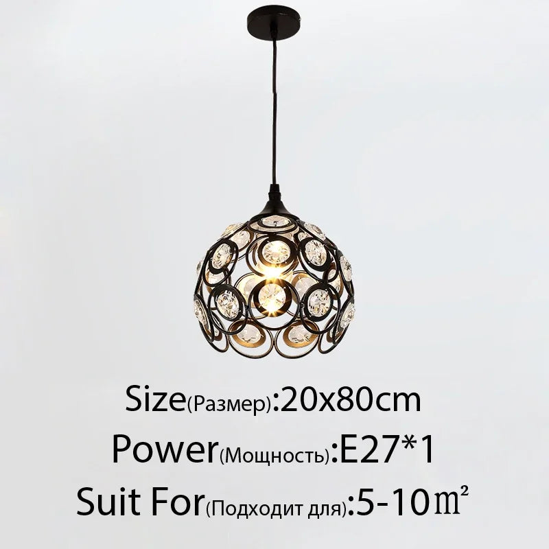 Lustre Plafond Rétro Fleur Cristal LED QFontaines D'Intérieur