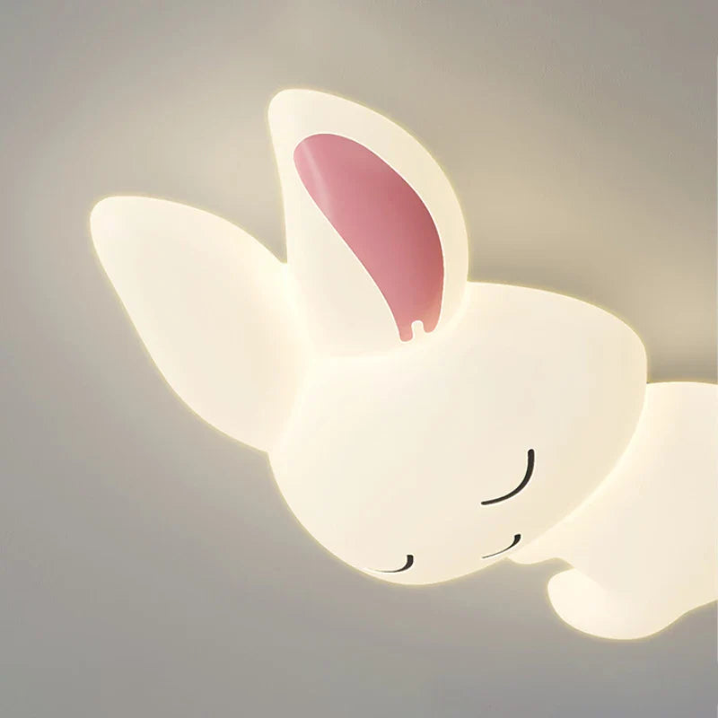 Plafonnier LED Lapin Blanc pour Chambre d'Enfant Princesses