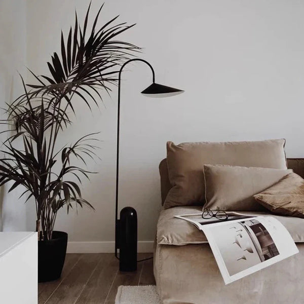 Lampadaire en marbre et pierre ajustable - Luxe et Élégance