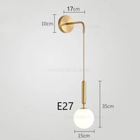 Applique murale LED en verre - Style minimaliste