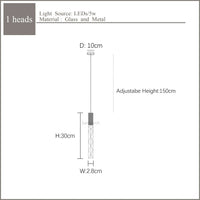 Lustre en Or Moderne LED pour Escalier en Cristal Spirale