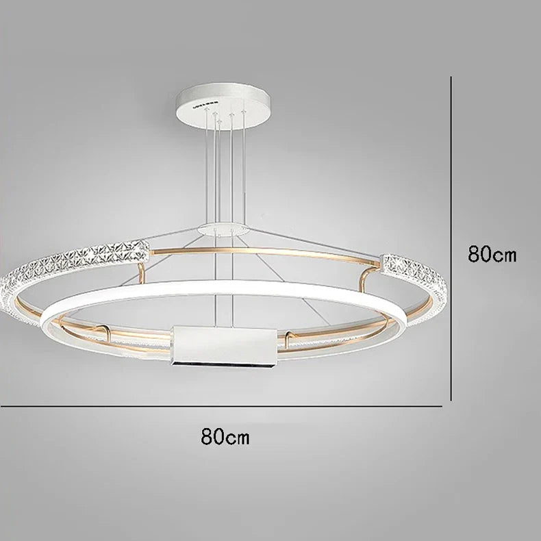 Lustre de Luxe Moderne à LED pour un Éclairage Intérieur Élégant