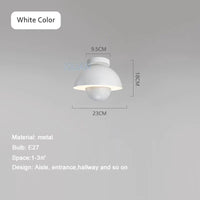 Plafonnier LED Coloré à Pot Rond