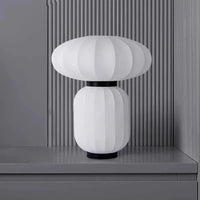 Lampe de table en soie Wabi-sabi - Éclairage design pour salon et chambre