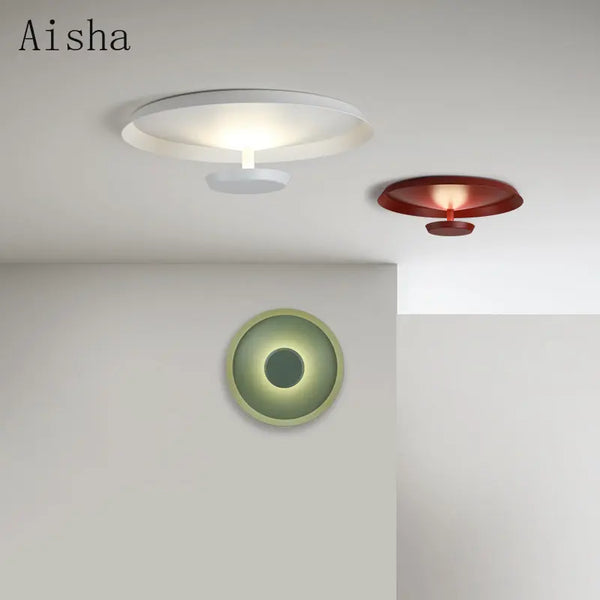 Plafonnier LED Circulaire Design Créatif pour Décoration Intérieure