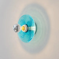 Applique murale design nordique en verre ondulé LED pour une ambiance lumineuse