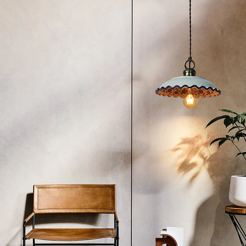 Suspension LED en céramique contemporaine minimaliste
