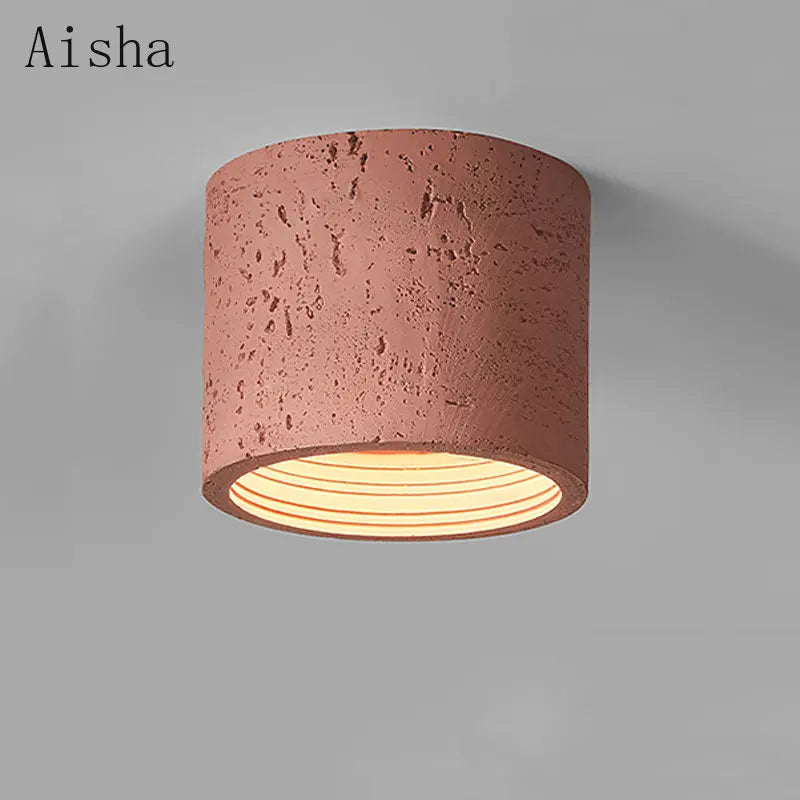 Spot LED nordique Wabi-sabi en résine pour un éclairage élégant et moderne dans la maison