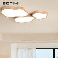 Plafonnier LED Bois Moderne