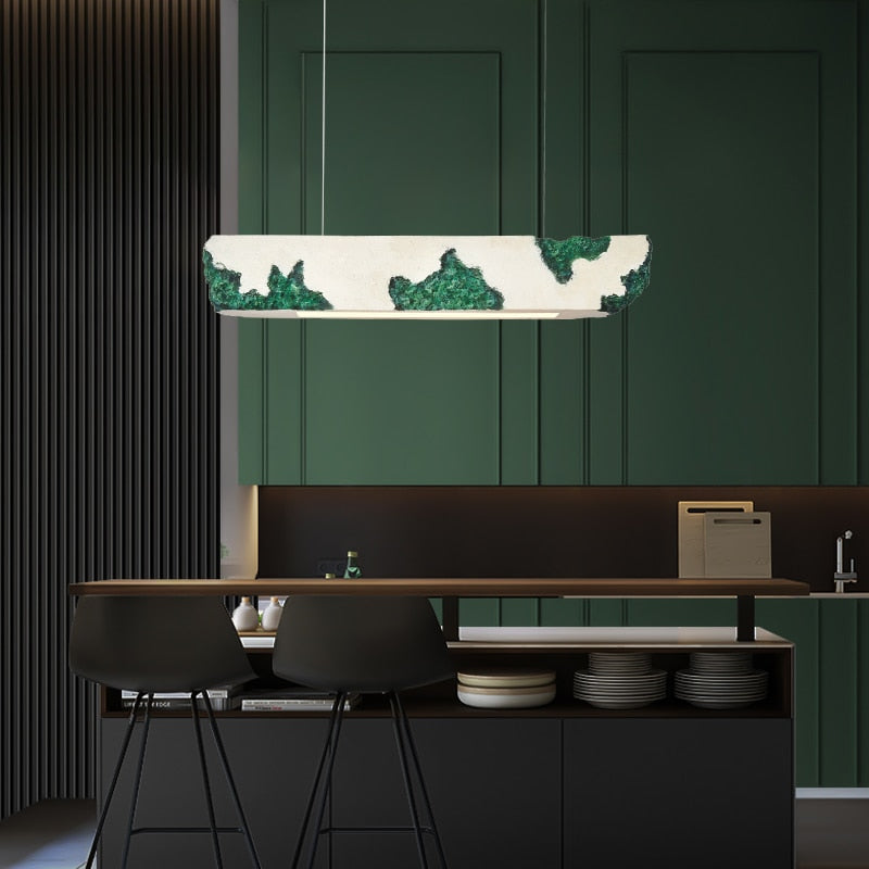 Lustre moderne rectangulaire - Couleur Hazel
