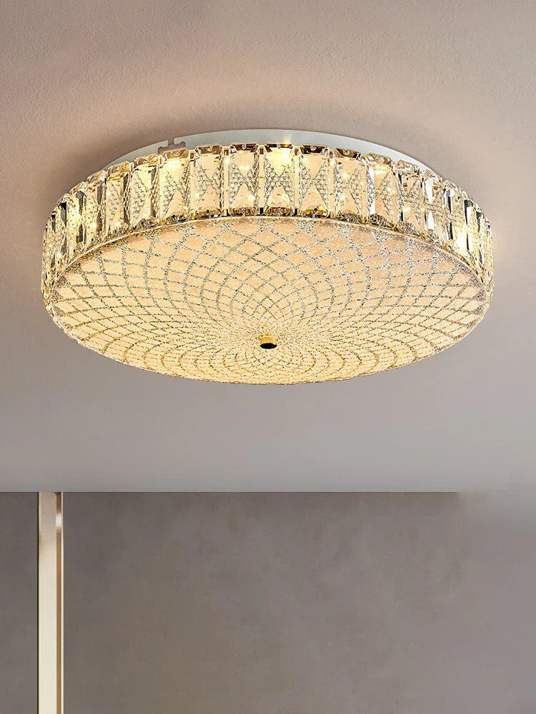 Plafonnier LED de luxe en cristal et design moderne - Édition 2024