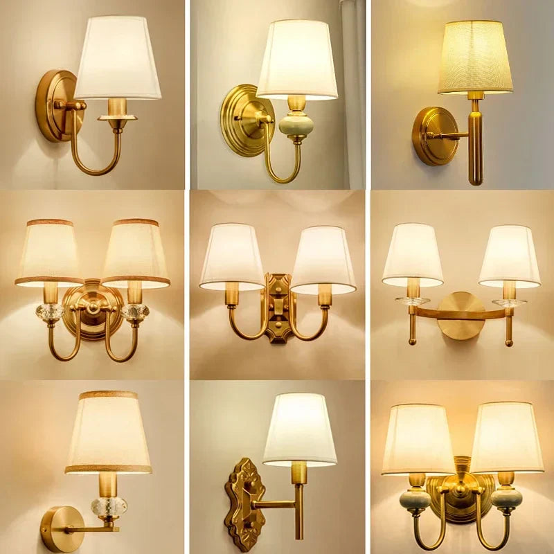 Applique murale LED de style européen pour hôtel de luxe