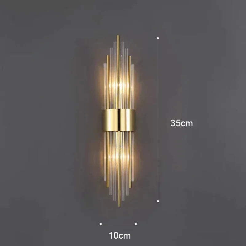 Applique Murale LED Dorée de Luxe