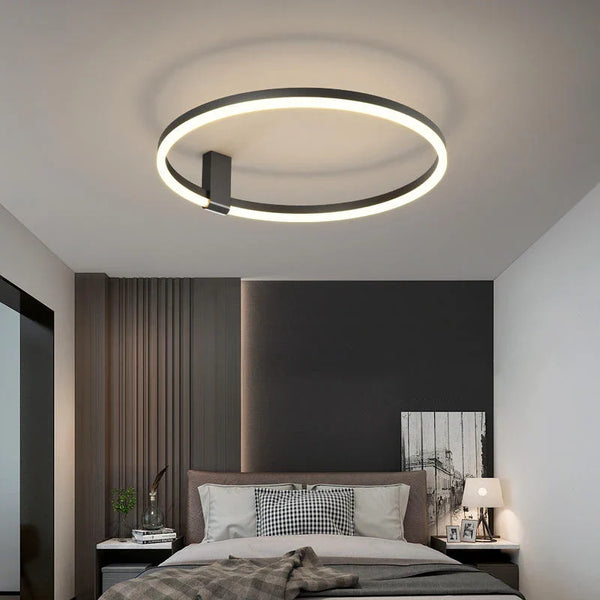 Plafonnier LED minimaliste moderne pour une décoration loft tendance