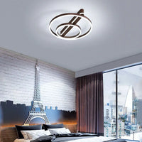 Plafonnier LED Nordique Circulaire en Acrylique Simple
