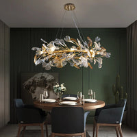 Lustre Nordique en Verre Émaillé : Suspension Luxueuse pour Hôtel, Salon et Chambre