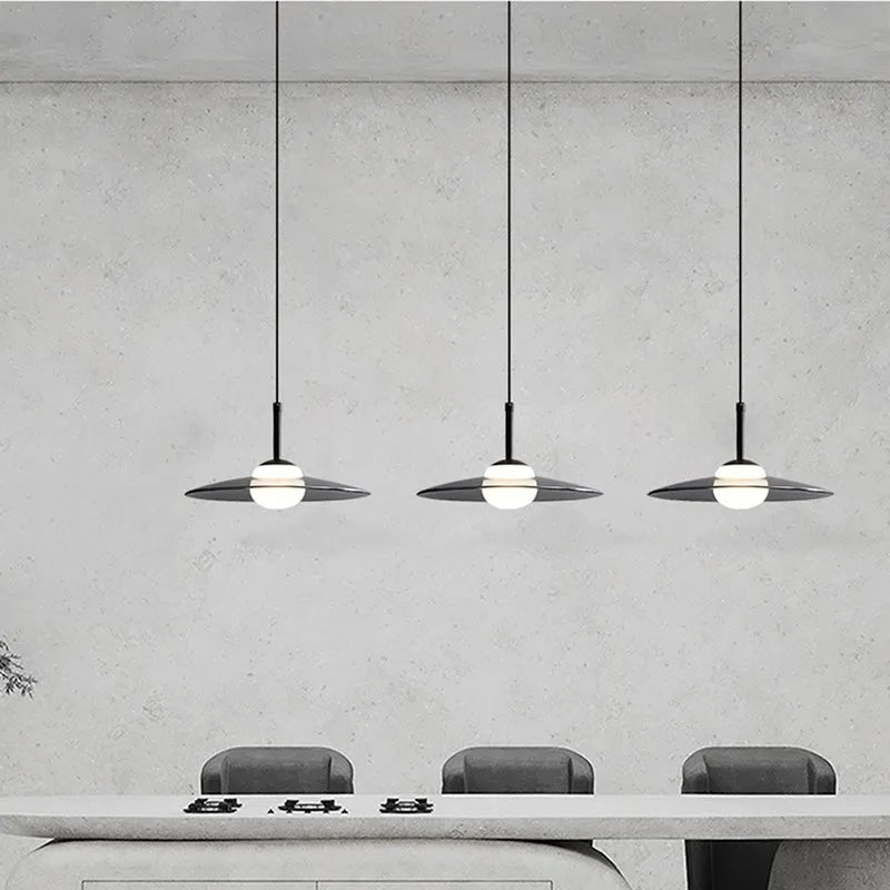 Suspension LED en verre au design nordique minimaliste - Luminairia