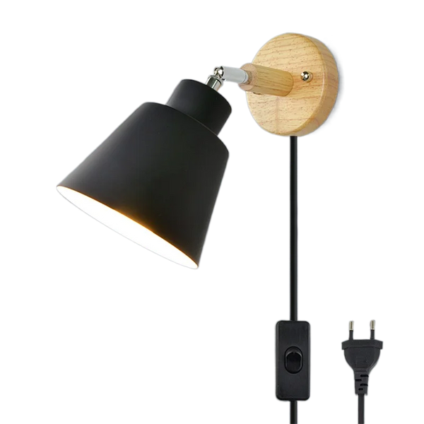 Applique Nordique Rotative avec Interrupteur Prise UE/US Macaron Classic
