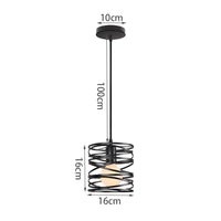 Lustre Suspendu Ruban LED Vintage Moderne Tourbillon