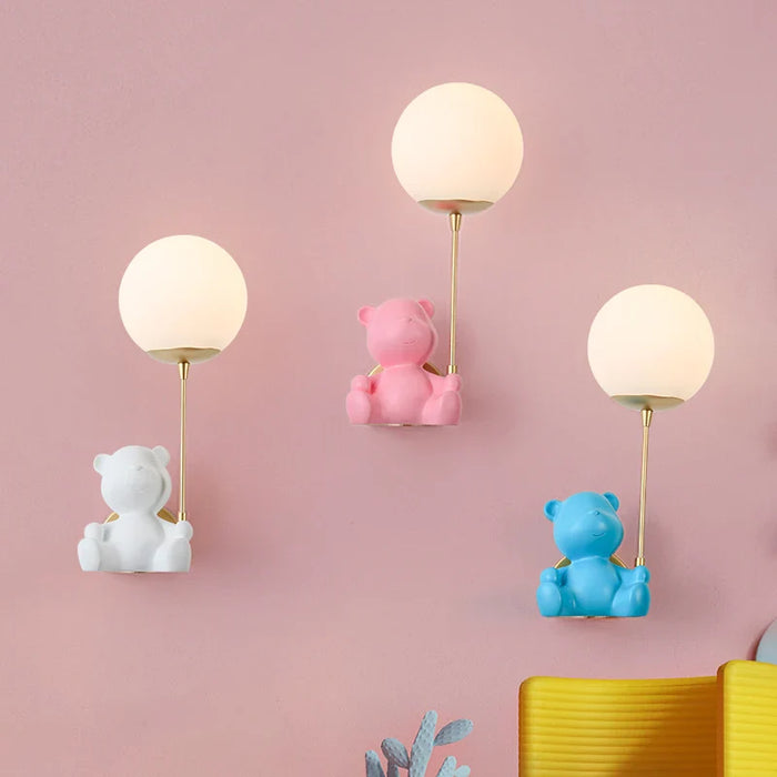 Applique murale Ours Pull-switch