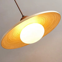 Suspension Lumineuse en Bois de Style Japonais Rétro