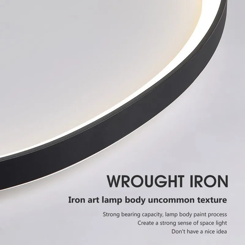 Plafonnier LED nordique au design épuré