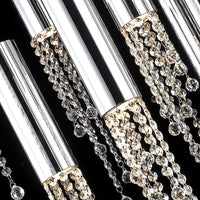 Lustre LED de Luxe Moderne en Cristal pour Escalier