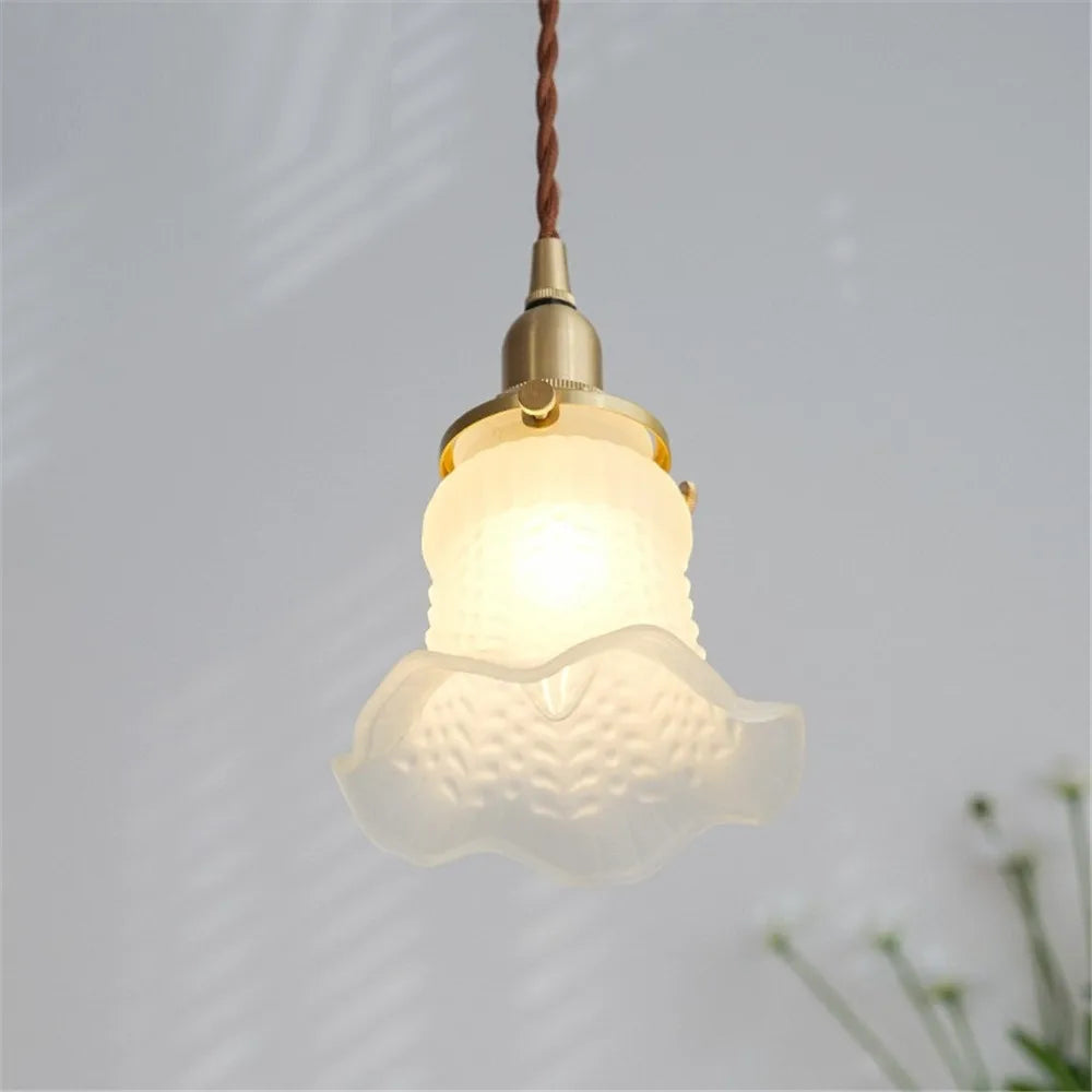 Lustre loft suspension verre nordique rétro - Suspensions luminaire de qualité