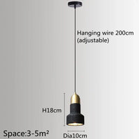 Suspension Industrielle Rétro Luminaire LED Nordique pour Bar Salle À Manger Chambre