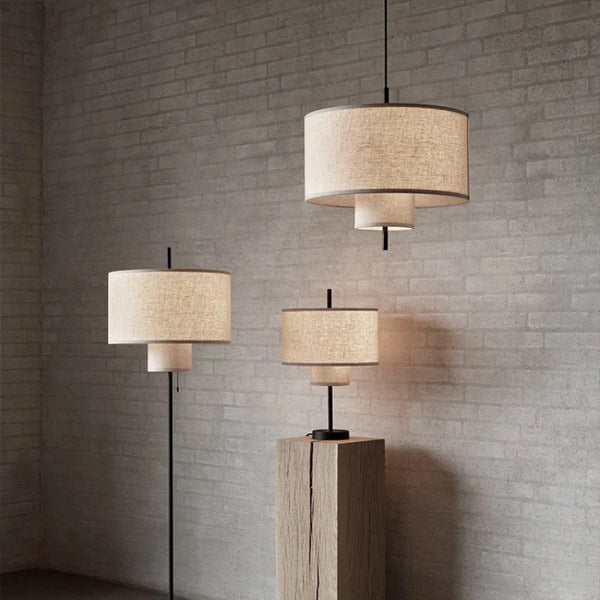 Suspension Art en lin pour un style nordique et moderne