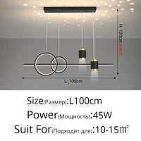 Style Nordique : Suspension LED Luminaire Abajur